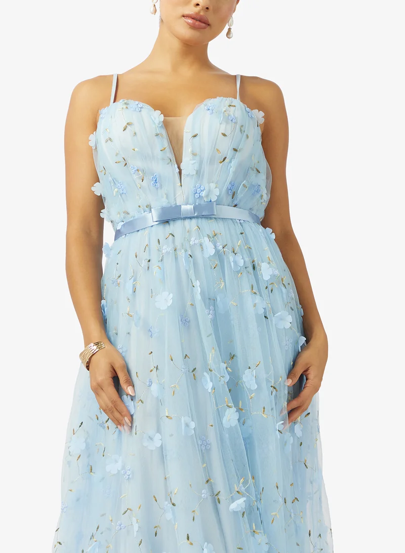 Ella Limited Edition  Floral Lace A-line Dress for Women | Best Price UAE